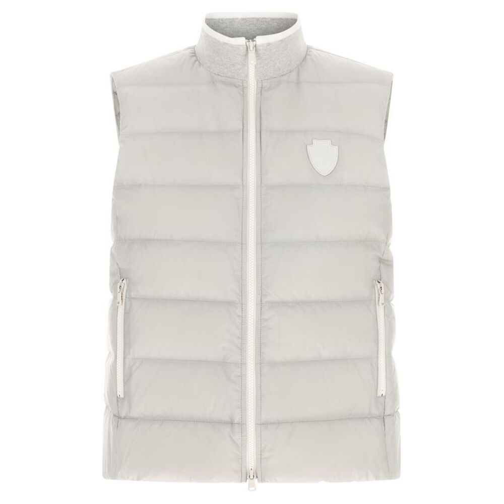 Brunello Cucinelli Gray Polyester Sleeveless Women's Jacket